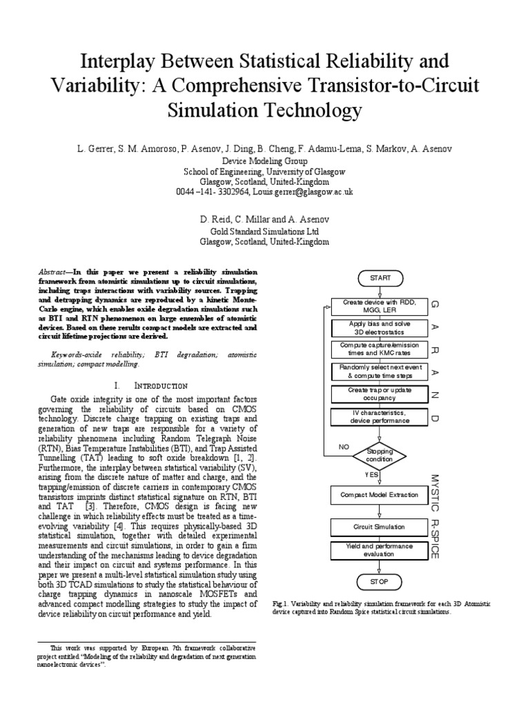 Statistical Reliability in CMOS Simulations | PDF | Random Access ...