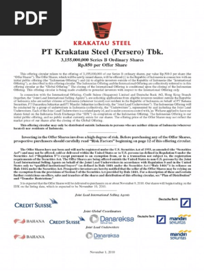KS OCasasd  PDF  Securities Act Of 1933  Earnings Before Interest