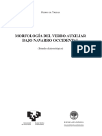 Morfología Del Verbo Auxiliar Bajo Navarro occidental-PedroYrizar-Euskaltzaindia-1991