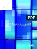 HR Management and The Operation of The Disciplinary Procedure