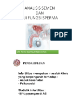 ANALISIS SEMEN DAN UJI FUNGSI SPERMA