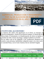 Superficie, Produccion y Rendimiento Del Algodon - Peru.