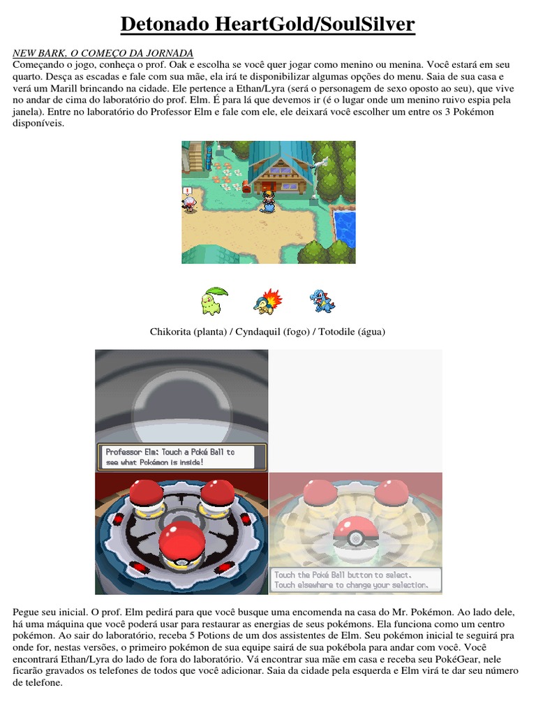 Detonado HeartGold SoulSilver, PDF, Pokémon