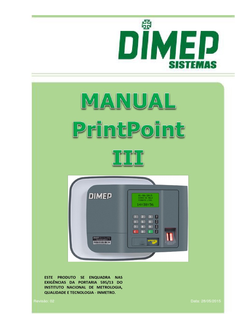 Manual Operacao Printpoint III R02 | Download grátis PDF | Criptografia ...