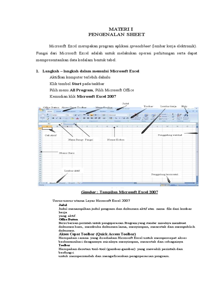 Panduan Dasar Microsoft Excel 2010 | PDF | Metode & Bahan Ajar
