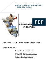 Balance de La Regionalizacion en El Peruregionalizacion (Autoguardado)