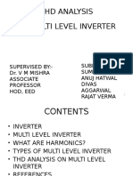 THD Analysis of Multi Level Inverter Topologies