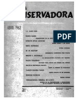 Revista Conservadora No. 31 Abr. 1963