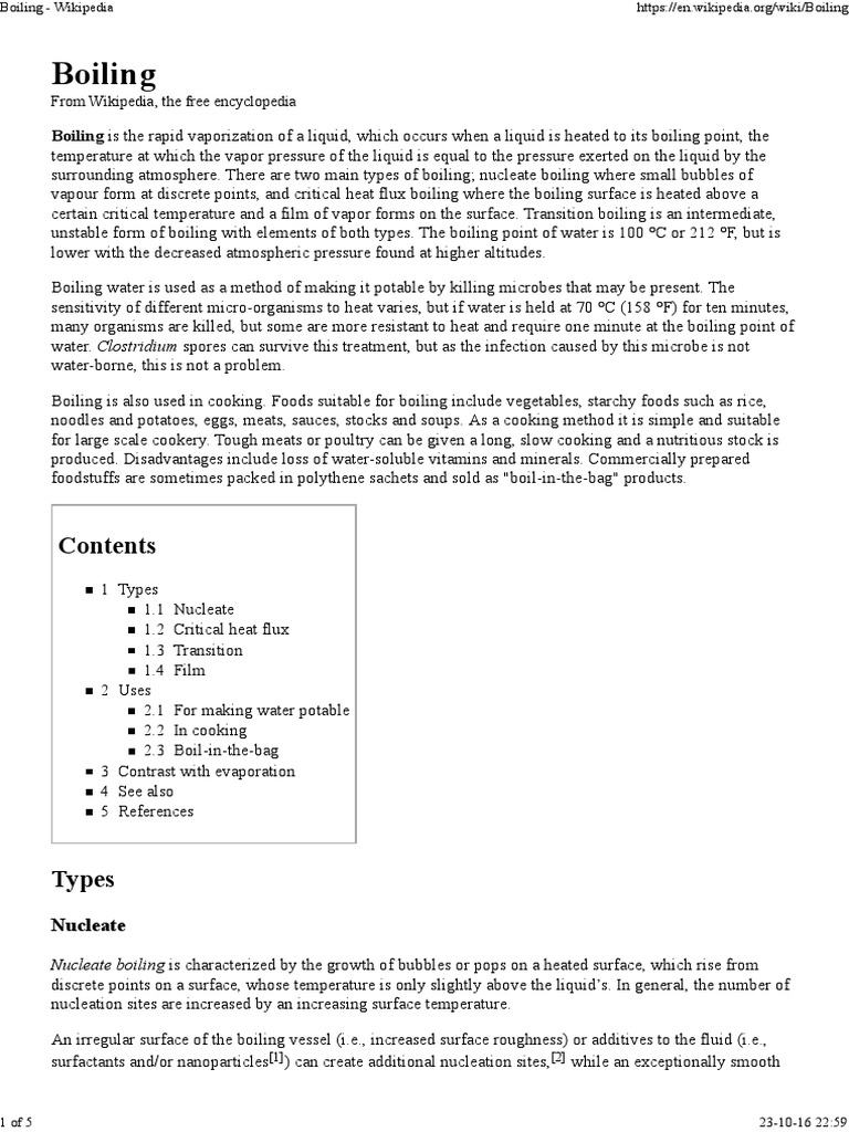 Boiling Boiling Chemistry