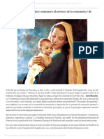 “María, Primera Discípula y Misionera Al Servicio de La Comunión y de La Vida” _ Semanario FIDES