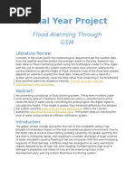 Sensor For Flood Warning FYP Proposal