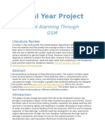 Sensor For Flood Warning FYP Proposal