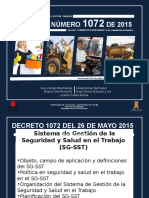 Decreto Número 1072 de 2015 Decreto Único Reglamentario Del Sector Trabajo
