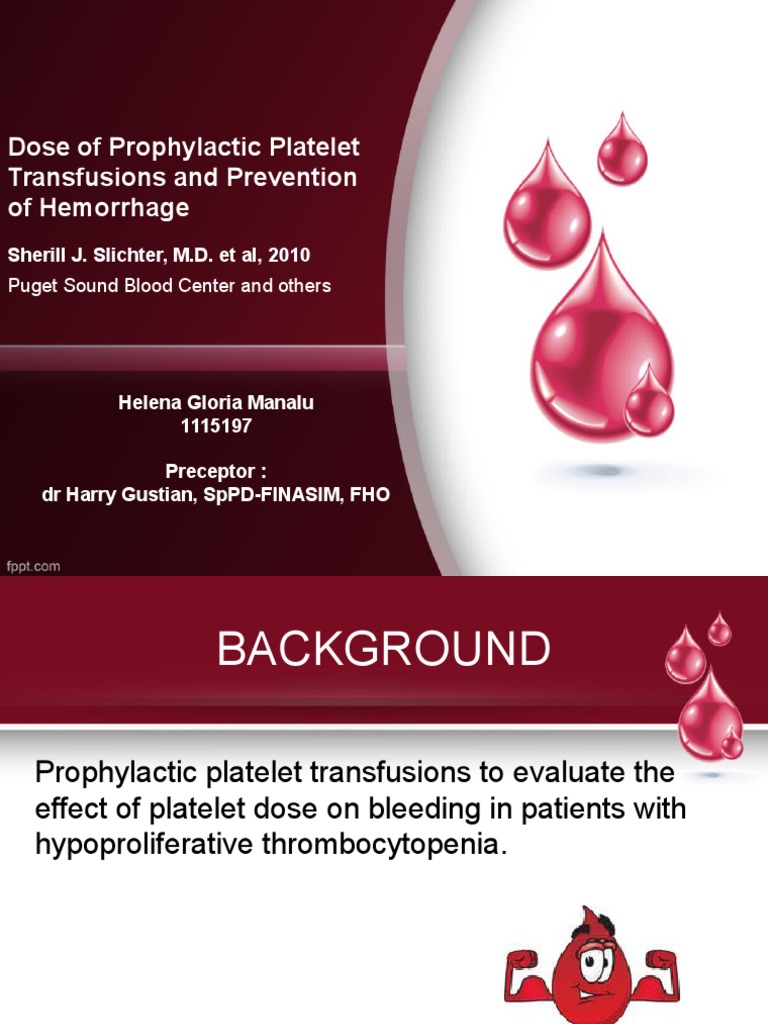 Prophylactic Platelet Transfusions – DQUSC