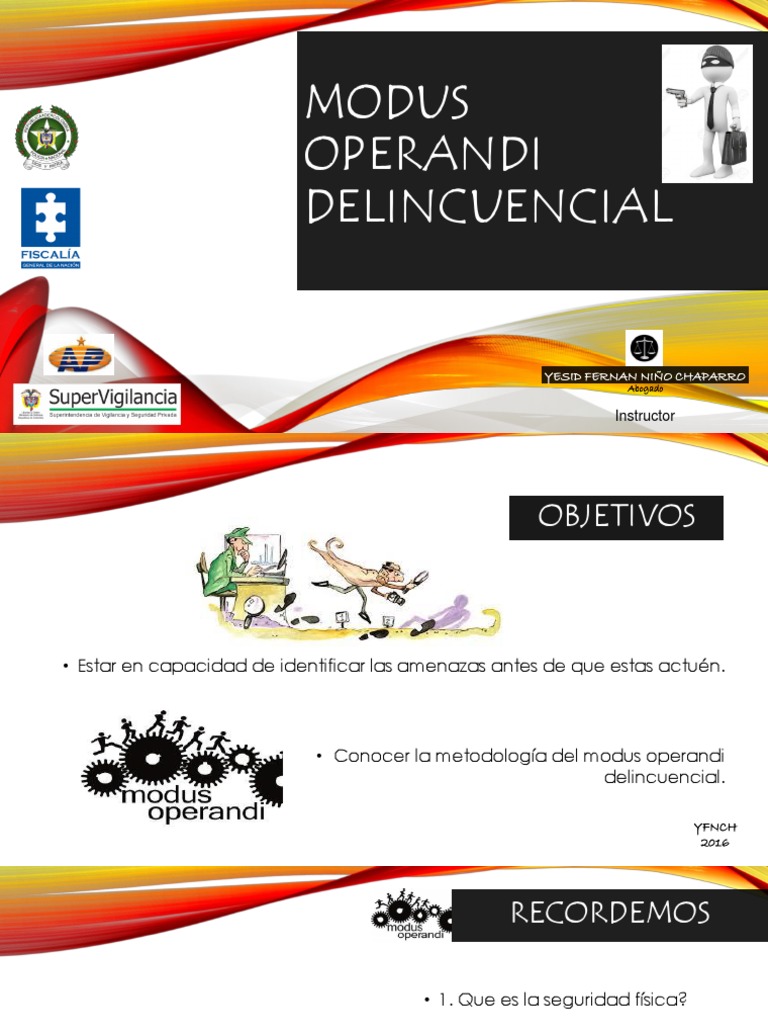 Modus Operandi Delincuencial La seguridad Delito