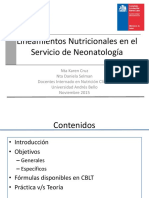 Lineamientos nutricionales en neonatología