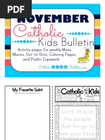 November 2016 Catholic Kids Bulletin