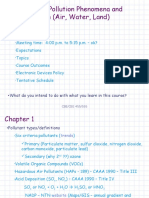 CBE 455/555 Pollution Phenomena and Process Design (Air, Water, Land)