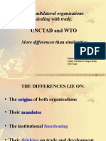 Unctad and Wto: Two Multilateral Organisations Dealing With Trade