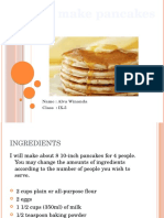 Procedur Text How To Make Pancakes