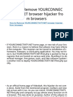 How to Remove YOURCONNECTIVITY.net Browser Hijacker From Browsers