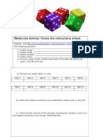 Webercise (Statistic and Probability)