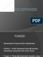 Fungsi Sintaksis