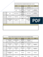 Ejemplos de Horarios