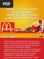 Analisis Studi Kasus Perusahaan Franchise Restoran Cepat Saji Mcdonald'S