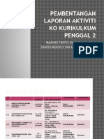 Pembentangan Laporan Aktiviti Ko Kurikulkum Penggal 2