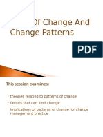Types of Change and Change Patterns