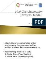 Tekno 2. Capital Cost Estimation