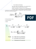 Tasa Interna de Retorno