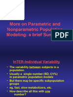 More on Parametric and Nonparametric Population Modeling