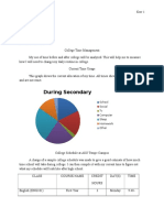 During Secondary: School Social TV Computer Sleep Homework Other