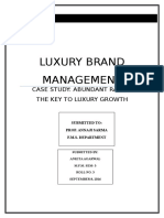 Luxury Brand Management: Case Study: Abundant Rarity: The Key To Luxury Growth