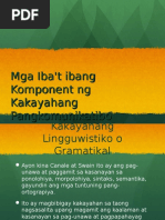 Mga Komponent Pangkomunikatibo