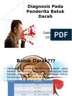 Diagnosis Pada Penderita Batuk Darah