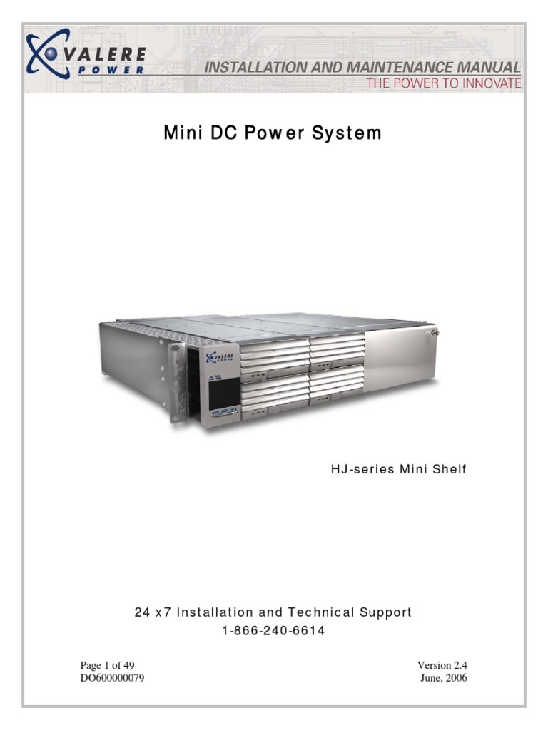 Manual Valere Power PDF Rectifier Fuse (Electrical)