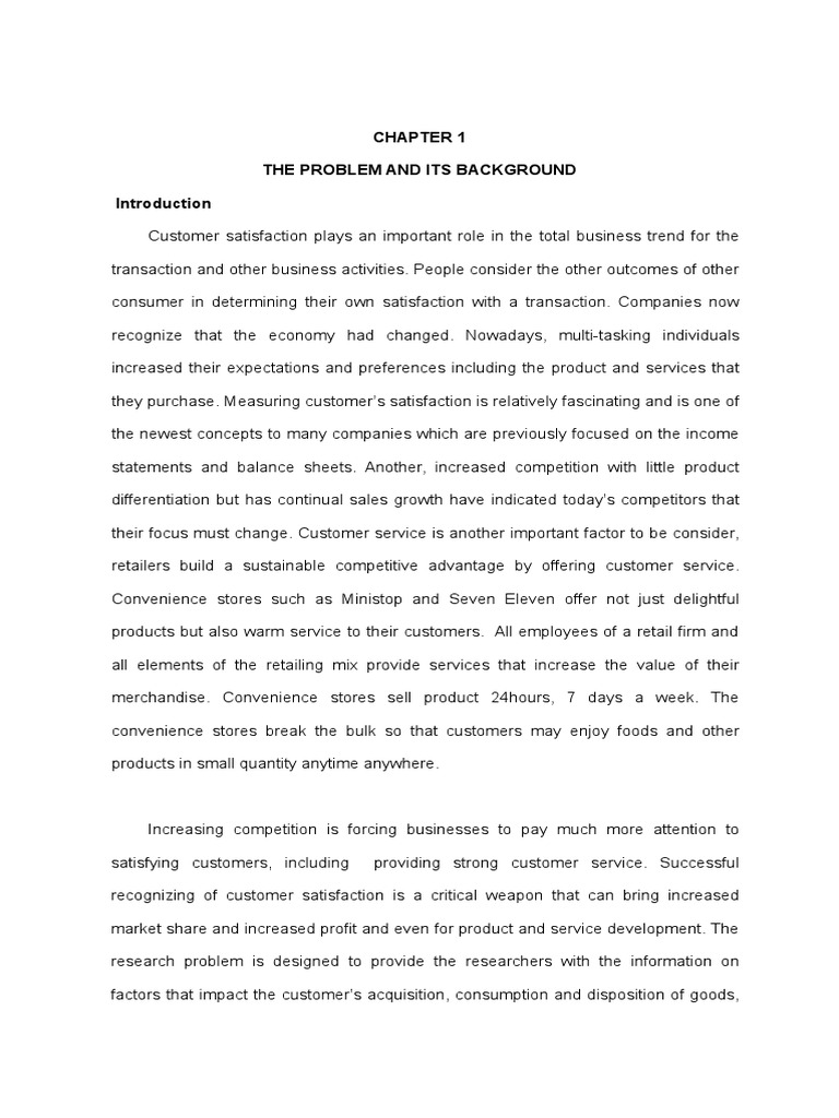 Sample of My Research | PDF | Customer Satisfaction | Survey Methodology