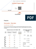 Steel Grades - Foundation Solutions - ArcelorMittal Distribution S430 GP