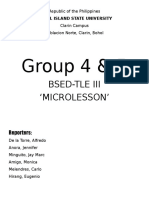 Group 4 & 5: Bsed-Tle Iii Microlesson'