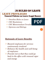 Omnibus Rules On Leave