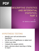 Descriptive and Inferential Statistics Part 2 2015