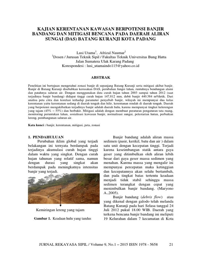 jurnal tentang banjir