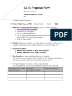 ESS IA Proposal Form: Bhairavi Dighe