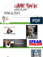 Classroom English: Let'S Revise/ Remember Together