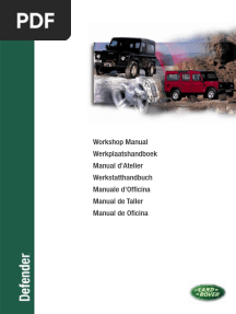 Defender TD5 Workshop Manual