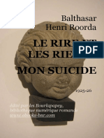 Le Rire Et Les Rieurs - Mon Suicide (1925) - ROORDA, Henri 'Balthasar' 1870-1925