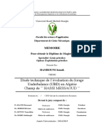 Etude technique de l‟évaluation du forage Underbalance (UBD) en Algérie